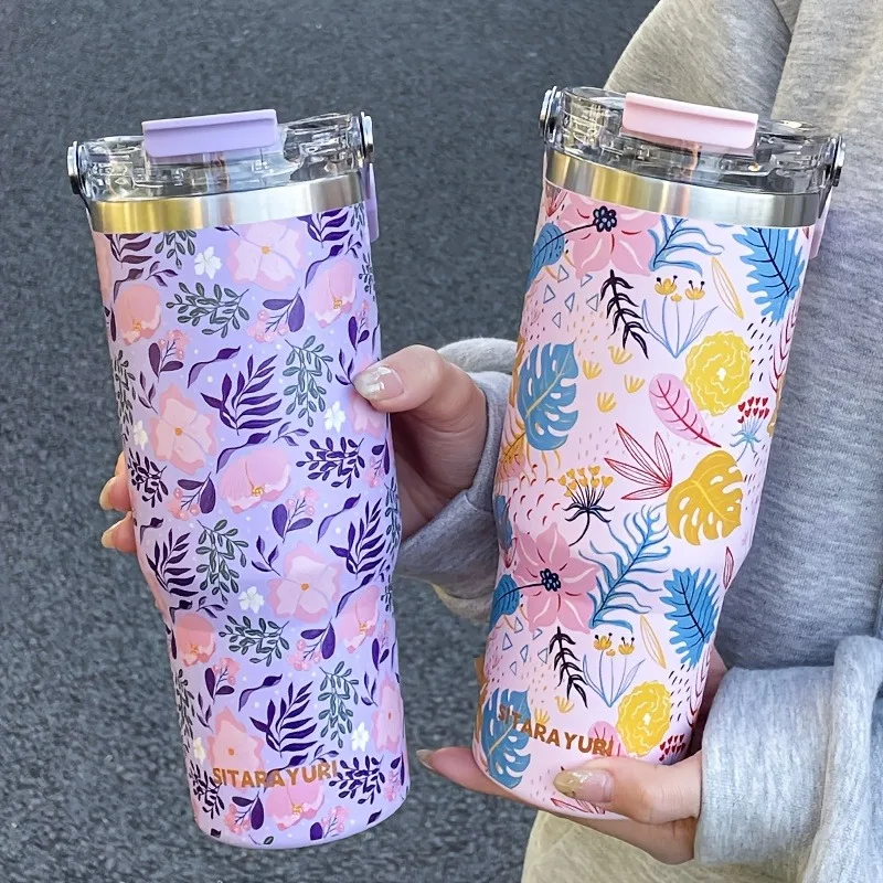 SITARAYURI FLIP STRAW PREMIUM TUMBLER PRINTED 900ML