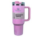 Premium Stanley Original Quencher H2.0 Tumbler 40oz (1.18L) Luxury Marble Edition | Pink